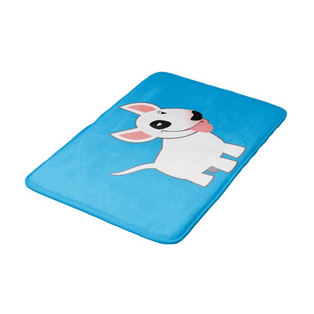 Alfombrilla De Baño Cute Personalizado Bull Terrier (Angular)