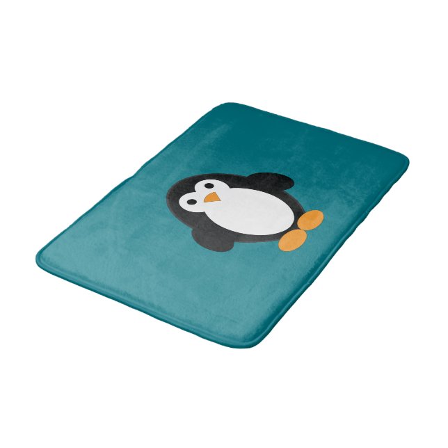 Alfombrilla De Baño Cute Personalizado Penguin (Angular)