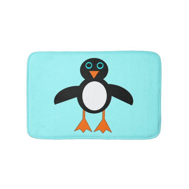 Alfombrilla De Baño Cute Pingüino Bath Mat (Anverso)