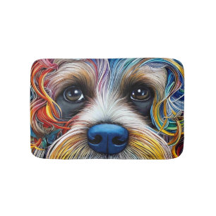 Alfombrilla De Baño Cute Pop Art Terrier