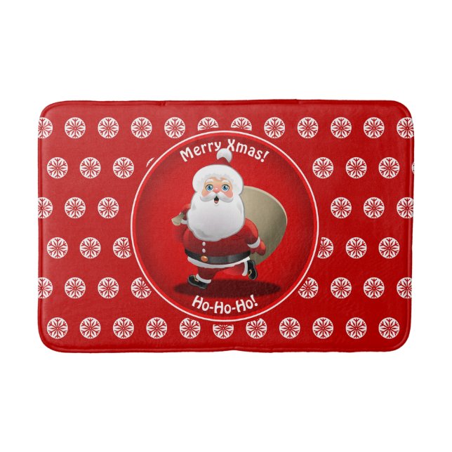 Alfombrilla De Baño Cute Santa Claus (Anverso)