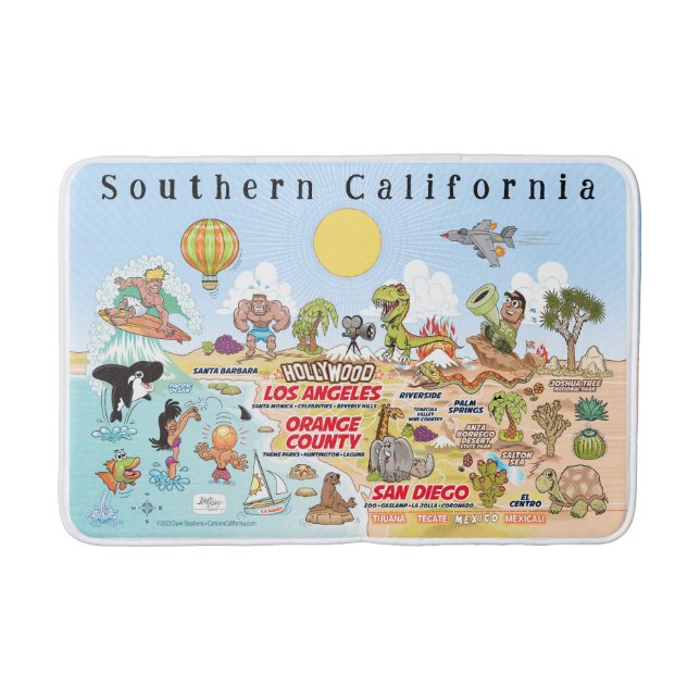 Alfombrilla De Baño Cute SoCal Bath Mat (Anverso)