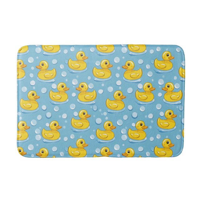 Alfombrilla De Baño Cute Yello Rubber Ducks (Anverso)