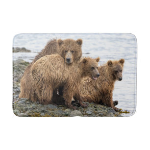 Alfombrilla De Baño Cutest Baby Animals Bear & Cubs