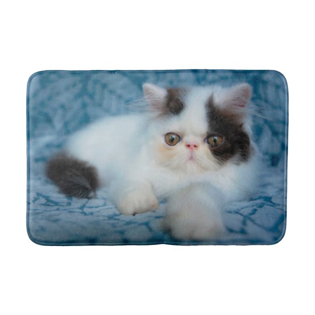 Alfombrilla De Baño Cutest Baby Animals | Black & White Kitten (Anverso)
