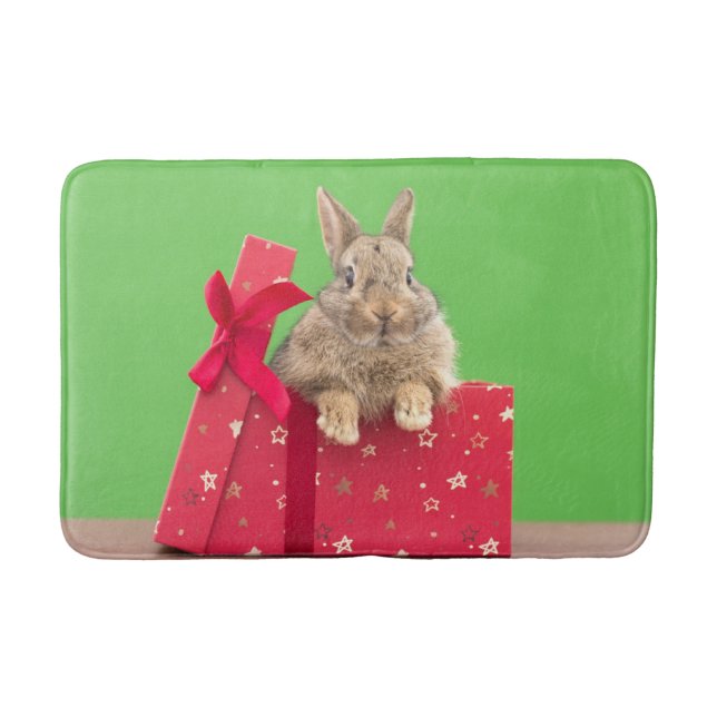 Alfombrilla De Baño Cutest Baby Animals | Christmas Holiday Bunny (Anverso)