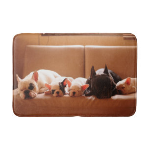 Alfombrilla De Baño Cutest Baby Animals French Bulldog Family