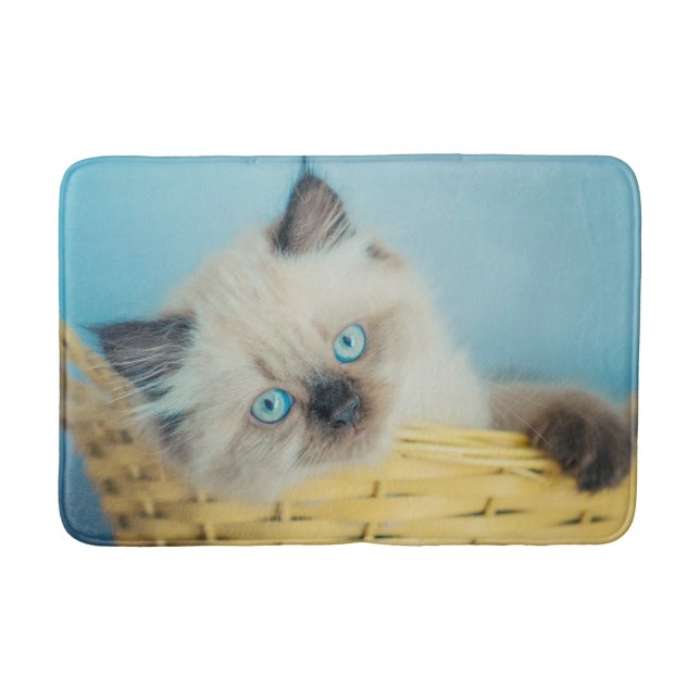 Alfombrilla De Baño Cutest Baby Animals | Himalayan Seal Point Cat (Anverso)