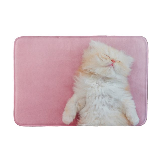 Alfombrilla De Baño Cutest Baby Animals | Lovely Kitten Sleeping (Anverso)