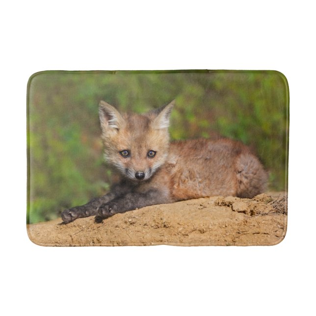 Alfombrilla De Baño Cutest Baby Animals | Red Fox Pup (Anverso)