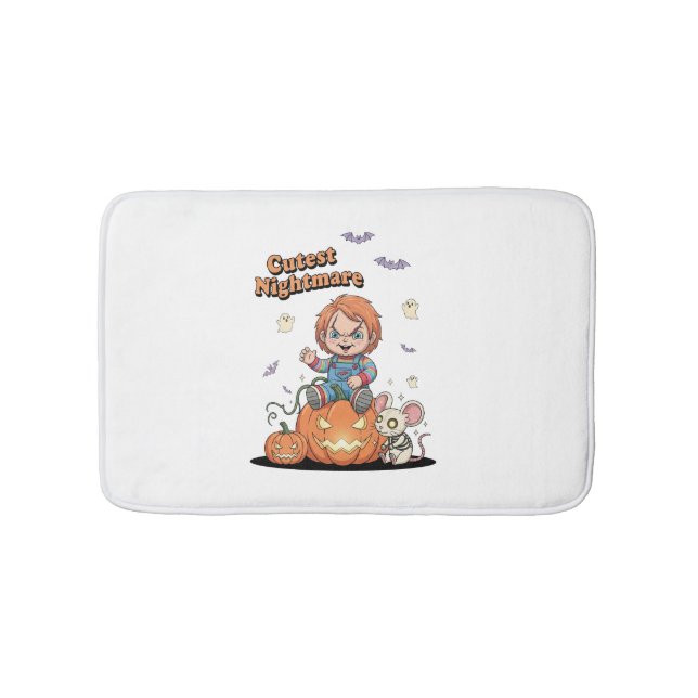 Alfombrilla De Baño Cutest Nightmare Chucky Halloween (Anverso)