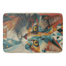 CYBERNETIC KITTY CAT ABSTRACTO CUBISMO GEOMÉTRICO