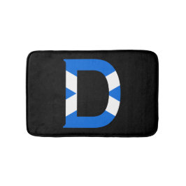 Alfombrilla De Baño D Monograma sobrepuesto en bmcnt de la bandera esc