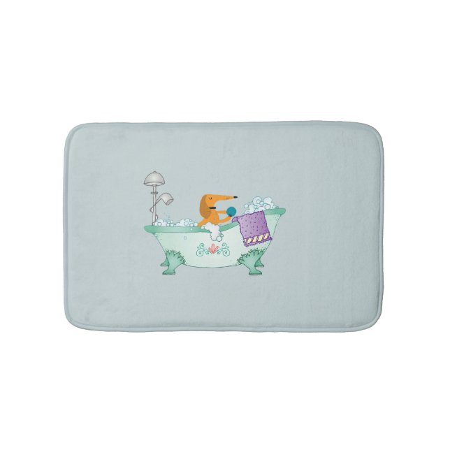 Alfombrilla De Baño Dachshund Bath Mat Wiener Dog Bathroom Rug (Anverso)