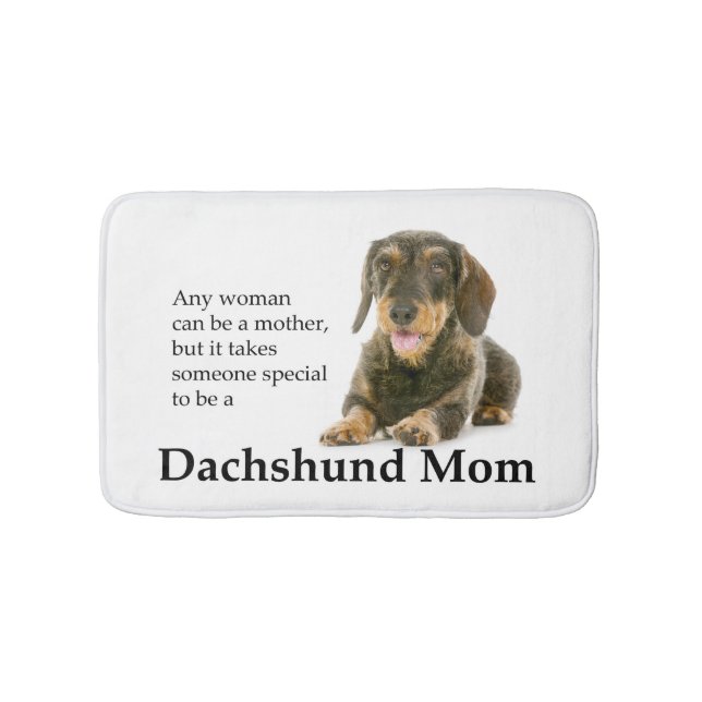 Alfombrilla De Baño Dachshund Mom Bath Mat (Anverso)