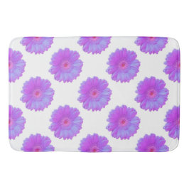 Alfombrilla De Baño Daisy gerbera morada