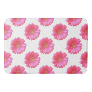 Alfombrilla De Baño Daisy gerbera rosada
