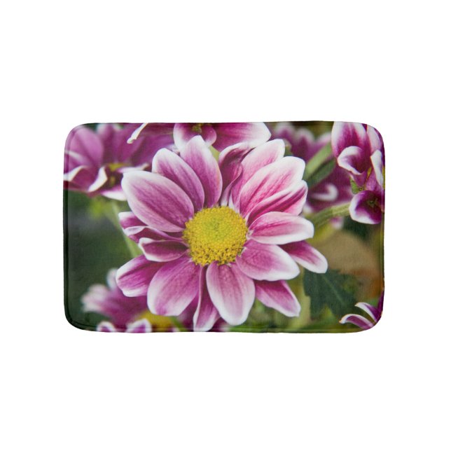 Alfombrilla De Baño Daisy morado (Anverso)