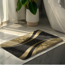 Damascos Geométricos Dinámicos Negros Y Oro