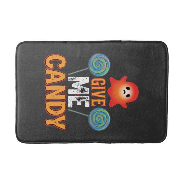 Alfombrilla De Baño Dame Caramelo Fantasma de Halloween_1 (Anverso)