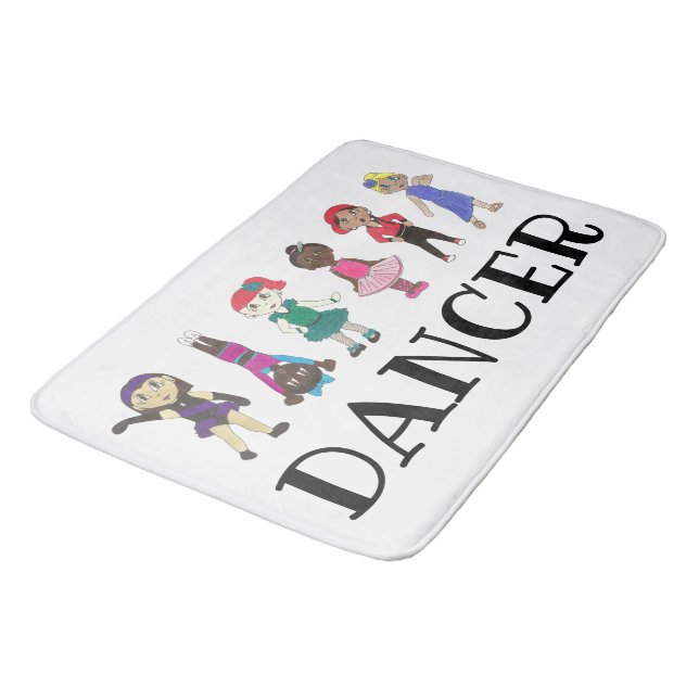 Alfombrilla De Baño DANCER Ballet Tap Jazz Hip Hop Lyrro Studio (Angular)