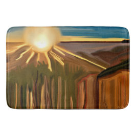 Alfombrilla De Baño Danza del arte abstracto de Cacti