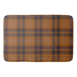Alfombrilla De Baño Dark Brown Checkered