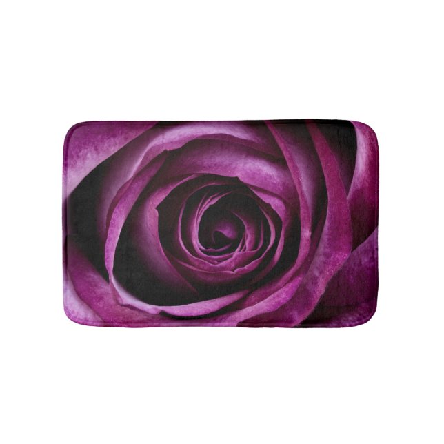 Alfombrilla De Baño Dark Purple Rose (Anverso)