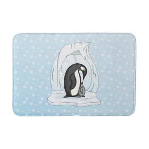 Alfombrilla De Baño Davin y Annie la estera de baño de los pingüinos