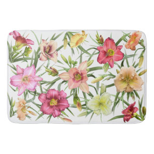 Alfombrilla De Baño Daylilies por todas partes