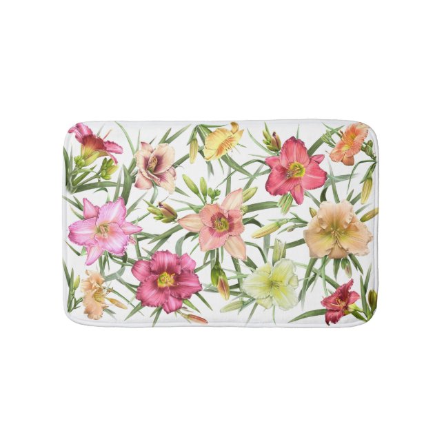 Alfombrilla De Baño Daylilies por todas partes (Anverso)