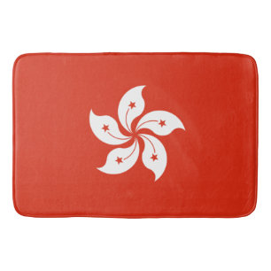 Alfombrilla de baño de la bandera de Hong Kong