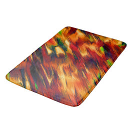 Alfombrilla De Baño De rojo a naranja, un poco verde