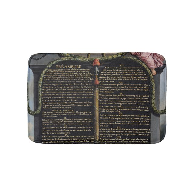 Alfombrilla De Baño Declaración de las derechas del hombre y del (Anverso)