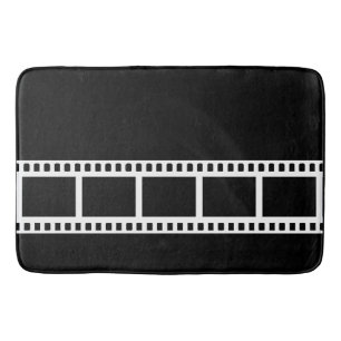 Alfombrilla De Baño Decoración blanco y negro del baño del drama del