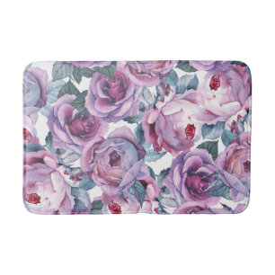 Alfombrilla De Baño Decoración casera floral de la estera de baño de