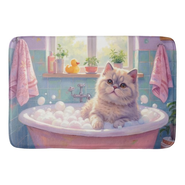 Alfombrilla De Baño Decoración de baño Scottish Fold (Anverso)