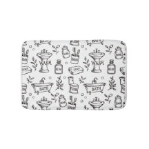 Decoración de Baño Vintage - Blanco/Negro