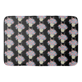 Alfombrilla De Baño decoración de flores arrojar almohada