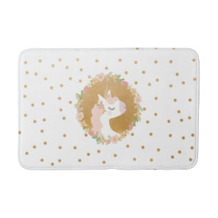 Alfombrilla De Baño Decoración del cuarto de baño del unicornio,