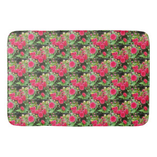 Alfombrilla De Baño Deep Pink Dahlias Bath Mat