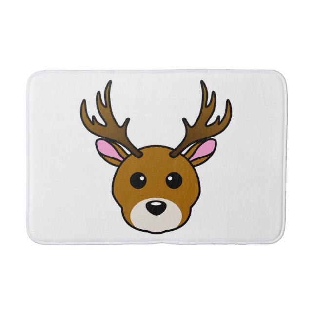 Alfombrilla De Baño Deer de Personalizado lindo (Anverso)