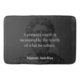 Alfombrilla De Baño Definición de Valor: Marcus Aurelius en Valores