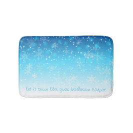 Alfombrilla De Baño dejar que nieve