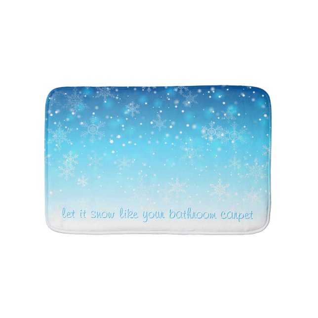 Alfombrilla De Baño dejar que nieve (Anverso)