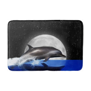 Alfombrilla De Baño Delfín y luna de salto