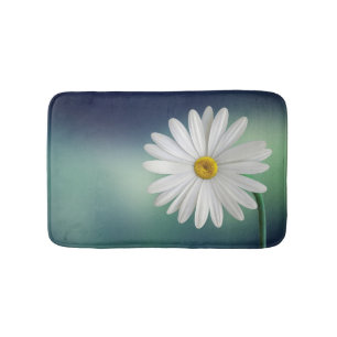 Alfombrilla De Baño Delicada margarita blanca
