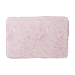 Alfombrilla De Baño Delicado Pastel Pink Pearl Luxury Bath Mat