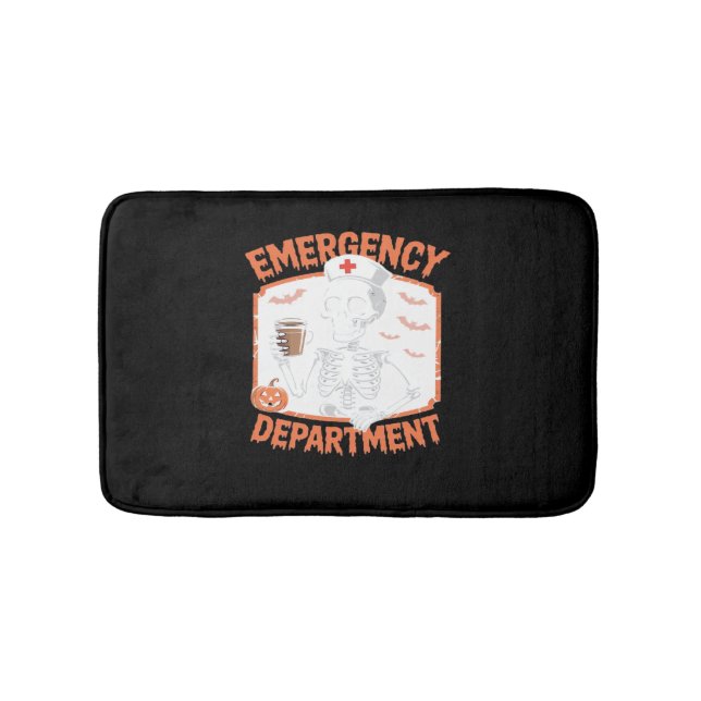 Alfombrilla De Baño Departamento de Emergencia Funny Enfermera de Hall (Anverso)