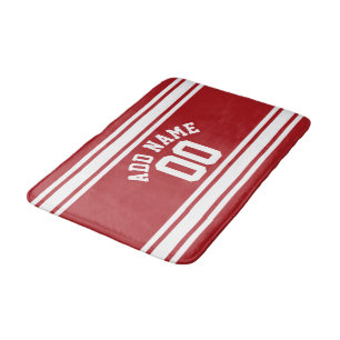 Alfombrilla De Baño Deporte Jersey con su nombre y número